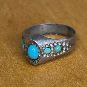 Vintage Silver Turquoise Ring